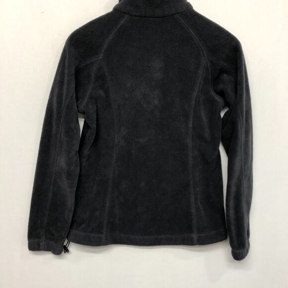 Columbia Women Full Zip Fleece Polyester Sweatshirt Size Small Black B289 -27 - Picture 14 of 14
